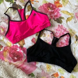 Adidas sports bras. PRICE IS FOR BOTH TOGETHER.